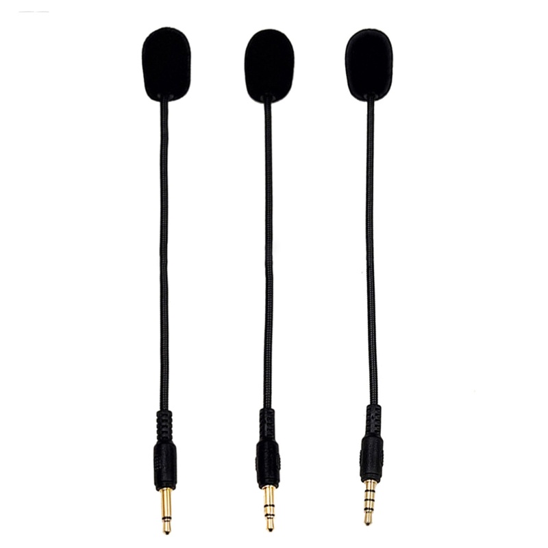 Allilivefoua 190 มม.ความยาวรวมรอบทิศทาง Hifi Mics ชุดหูฟังสําหรับเล ่ นเกม Bendable Mic