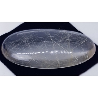 111.10 ct ควอตซ์ ไหมทอง แท้ ธรรมชาติ Natural Rutilated Quartz Oval Cabochon Loose Gemstone For Fine Jewelry