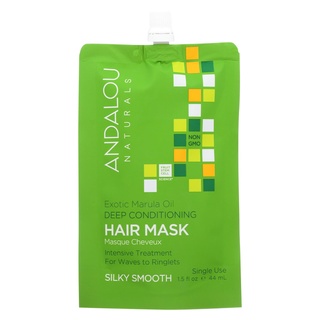 Andalou Naturals, Exotic Marula Oil Deep Conditioning Hair Mask, 1.5 fl oz (44 ml)(silkysmooth)