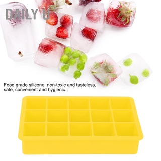 Daily U ถาดแม่พิมพ์ซิลิโคนทําน้ําแข็งแบบยืดหยุ่น  15 ช่อง