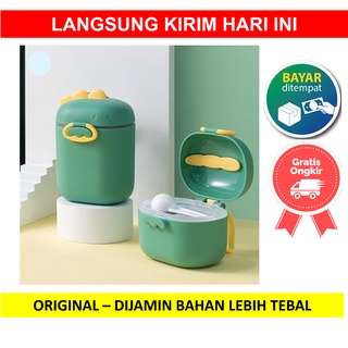 KOTAK SUSU DINO 800ML / KOTAK TEMPAT PENYIMPANAN SUSU BUBUK KARAKTER DINOSAURUS PRAKTIS 800 ML MAKANAN BEKAL BAYI PREMIUM
