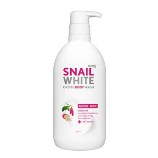 ﻿Snail White Natrual Creme Body Wash สแนลไวท์บาธเนเชอรัลไวท์ 500ml.