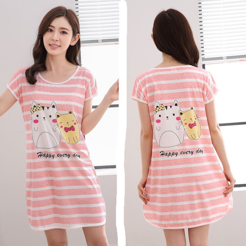 พร้อมส่ง ชุดนอนกระโปรง สวมใส่สบาย