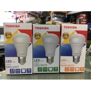 TOSHIBA หลอดไฟ LED 4W / 7W / 9W / 11W / 13W / 15W / 18W ขั้ว E27 แสงขาว / แสงคูล / แสงส้ม