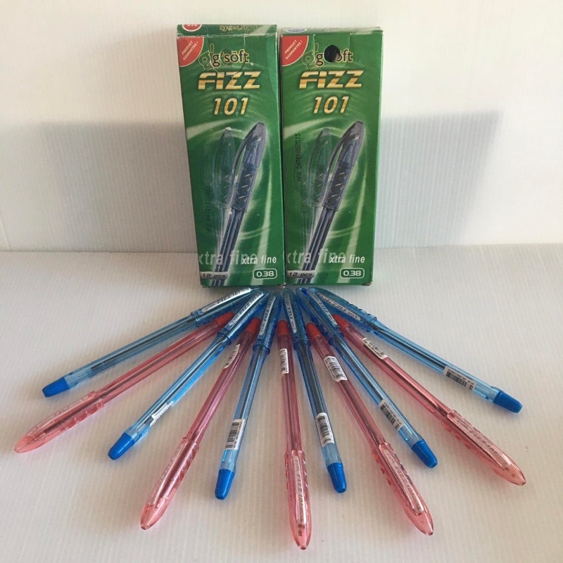 ปากกา G'soft FIZZ 101 0.38 mm 🔵🔴