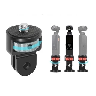 ตัวแปลง หัวสกรู1/4”แบบมีตัวหมุน วัสดุอลูมิเนียม Aluminium 1/4 Screw Head Adapter ขา หัวสกรู สำหรับ GOPRO , Action camera