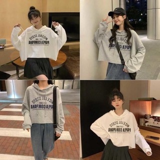 ulul .th ❤️พร้อมส่ง✨เสื้อแขนยาว✨แนวเกาหลี เสื้อฮู้ดมีหมวกด้านหลัง แมทได้กับทุกชุด   / 202 /