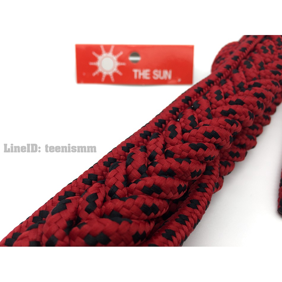 **22″ 24″ 26″** จ่าตำรวจ เครื่องแบบตำรวจ THE SUN สายคล้องไหล่  แดงดำ *คล้องกระดุมบาง* ลายถักไม่ปูด Police (TPshopping) ราคา ถูกที่สุด ดีลบีเคเค แกลเลอรีภาพที่ 2