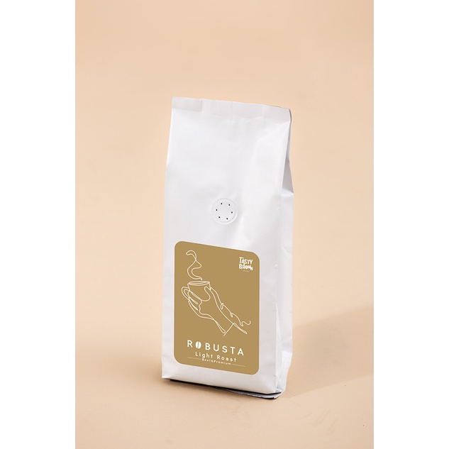 เมล็ดกาแฟโรบัสต้า คั่วอ่อน Robusta Light Roast (250g)