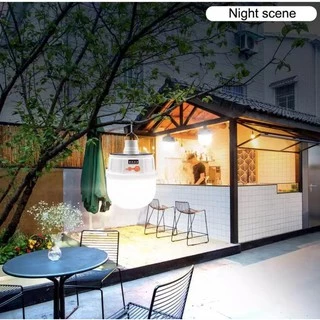 หลอดไฟพกพาโซล่าเซลล์ solar light LED 2022 ปรับแสงได้ 5 ระดับ ชาร์จได้ 2 แบบ