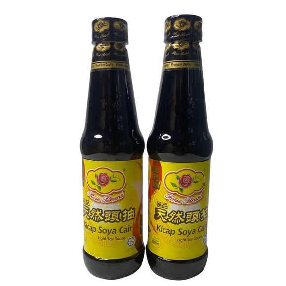 ซีอิ๊วขาว Light Soy Sauce ตรา กุหลาบ นำเข้ามาเลเซียรุ่น 600 ml ขนาดใหญ่ 1SETCOMBO/จำนวน 2 ขวด,ปริมาณ 1200ml ราคาพิเศษ