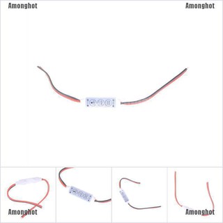 Amonghot ตัวควบคุมความสว่าง Led 3 ปุ่ม ขนาดเล็ก พลังงาน 12-24V 1 ชิ้น 3528