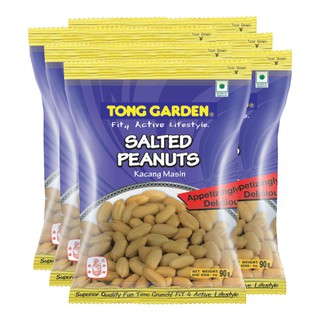 ทองการ์เด้น ถั่วลิสงอบเกลือ 85/90 กรัม (6 ซอง) Thong Garden Salted Peanuts 85/90 grams (6 sachets)