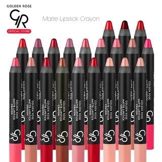 (ขายดีที่สุด)GoldenRose โกลเด้น โรส ลิปดินสอ แมท ลิปสติก เครยอน Matte Crayon Lips (โค้ดAY9L44 ลด45 ขั้นต่ำ300)