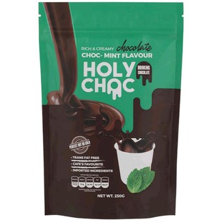 ช็อกโกแลตมิ้นท์พร้อมชง Holy Choc Drinking Mint Chocolate 200g