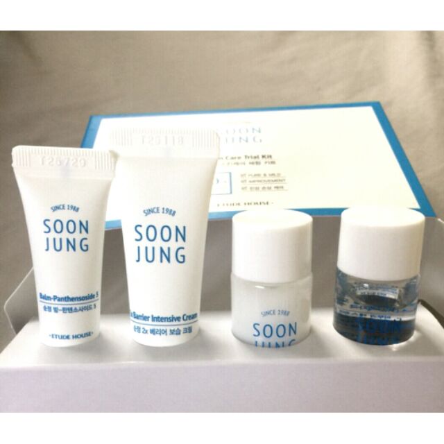 etude soon jung skin care trial kit #แท้