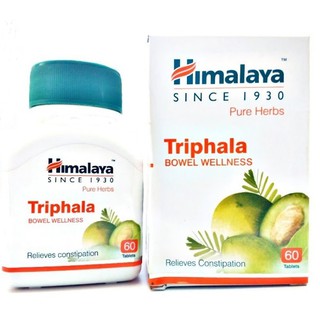 Himalaya Triphala ตรีผลา แก้/ท้องผูก ดีต่อลำไส้ ดีท้อกซ์ 60 เม็ด