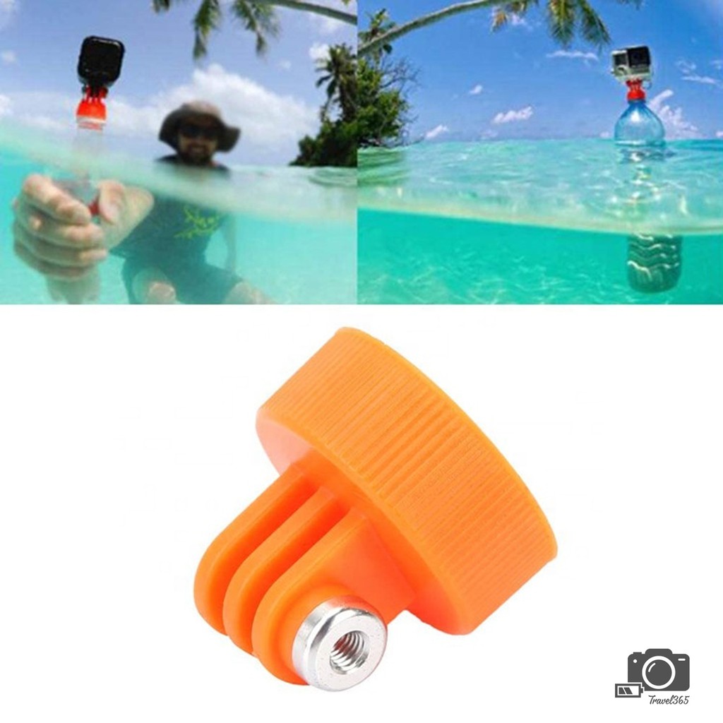 ทุ่นลอยน้ำ Selfie Cap adapter 37mm Plastic Water Float Bottle Cap Mount