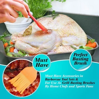 WALFOS Food Grade Heat Resistant Silicone Cake BBQ Baking Oil Brush