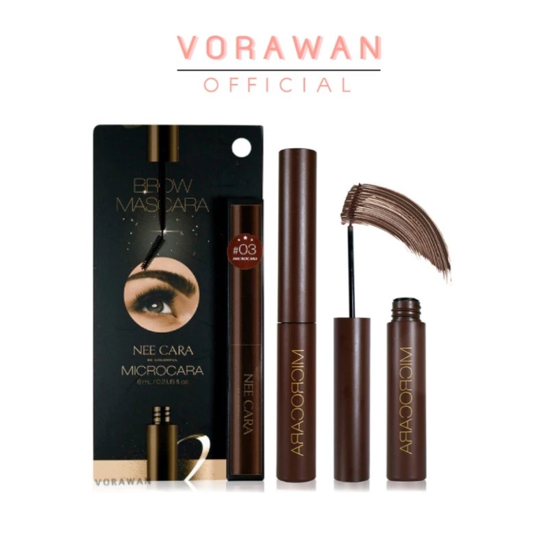 ของแท้ มาสคาร่าคิ้ว N608 Microcara Brow Mascara