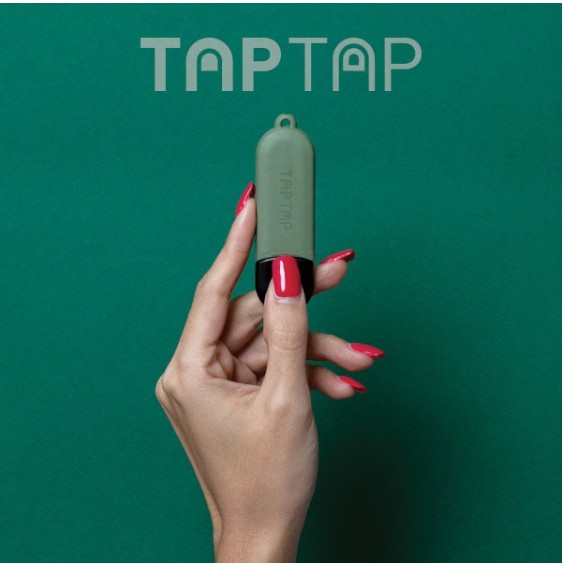 แท่งกดปุ่มอนามัย TAPTAP สีเสจ (เขียวทึบ) (แถมฟรี ตัวเกี่ยวและสายคล้องคอ ภายในกล่อง)