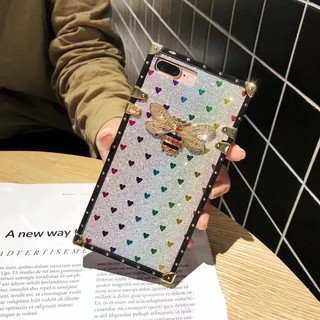 Glitter Tide Brand OPPO Reno Z A1K Realme C2 K3 R17 R15 Pro แบรนด์ไทด์ เพชรผึ้ง Acrylic Case เคสป้องกัน