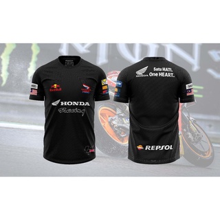 คอตต้อนคอกลมพร้อมส่ง เสื้อยืด BAJU HONDA GP 2020 สําหรับผู้ชายS-5XL