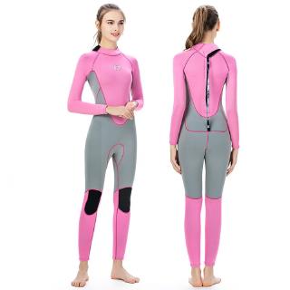 wetsuits ชุดดําน้ําสตรีแขนยาว 3 มม.