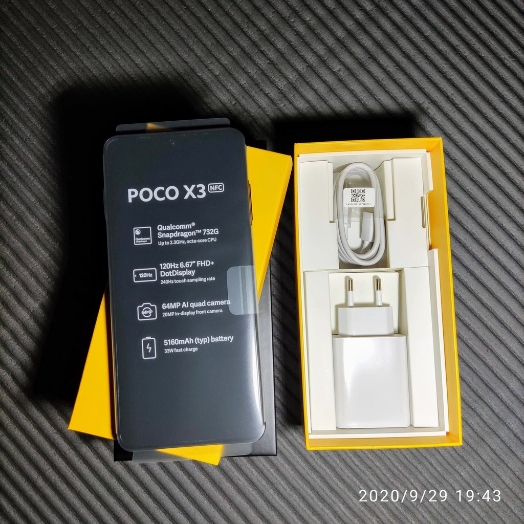 Poco x3 nfc (สีดำมือสองเจ้าของขายเอง)