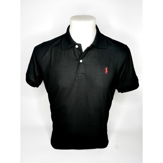 เสื้อโปโลม้าเล็ก (Cotton100%) ลายปักหน้าอกอย่างเดียว