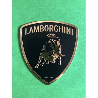 โลโก้LAMBORGHINI ขนาด5.5x6cm. อะลูมิเนียม