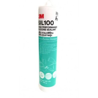 [พร้อมส่ง] 3M Silicone Sealant กาวซิลิโคนคุณภาพสูง ยาแนวซิลิโคน 100 % ขนาดบรรจุ 280 มล.  (สีขาว) จากสามเอ็ม