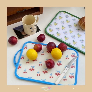 [พร้อมส่ง] 🍒 Cutting board ถาดรอง เขียง ถาดรองน่ารัก  ถาดรอง