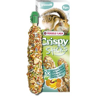 Crispy Sticks Hamsters/Squirrels Exotic Fruit รสผลไม้รวม สำหรับแฮมสเตอร์ กระรอก (110g).