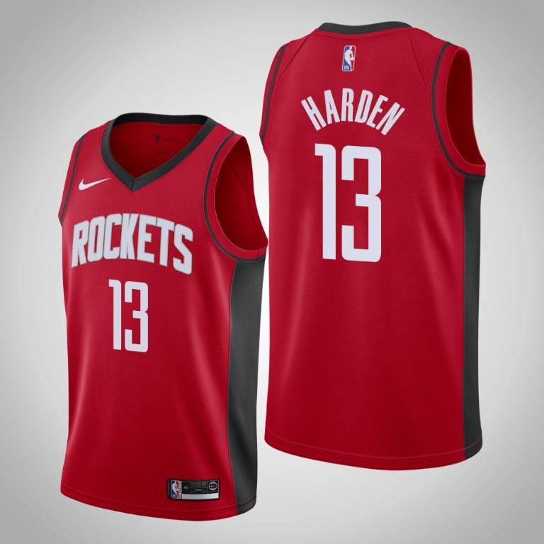 Black and red outlet james harden jersey