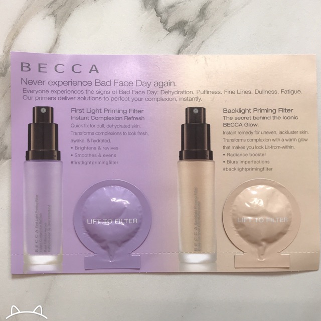 Becca - primer set (tester)