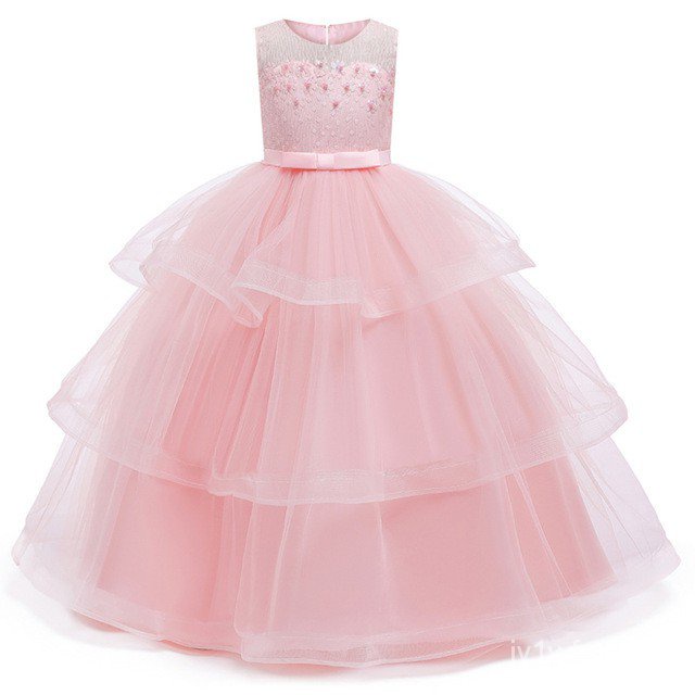 Chainstore Girls Kids Pink and Cream Party Dress Age 9 Months 5 Years DU1