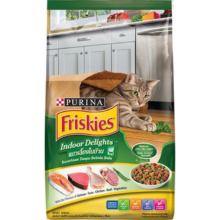 FRISKIES Indoor Delights ฟริสกี้ส์ อินดอร์ ดีไลท์ อาหารแมว สูตรควบคุมก้อนขน ขนาด 2.8 กิโลกรัม