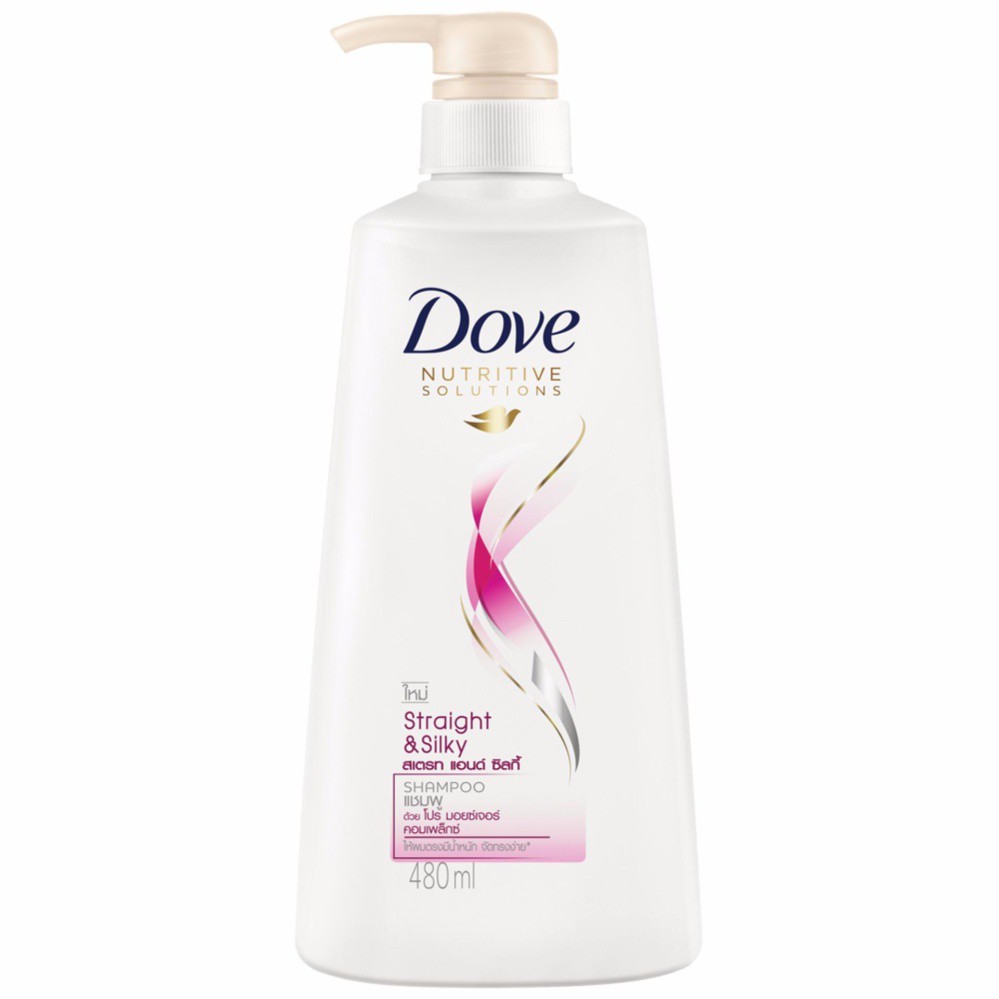 DOVE Hair Conditioner Straight and Silky Pink 460 ML UNILEVER