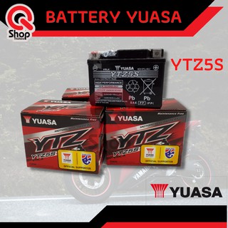 YUASA ยัวซ่า แบตเตอรี่แห้งมอเตอร์ไซค์ รุ่น YTZ5S เบอร์ 5 (12V5AH)