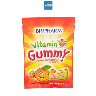 BIOPHARM Vitamin C Gummy 60 g. - ไบโอฟาร์ม  วิตามินซี  กัมมี่ เยลลี่ผสมวิตามินซี