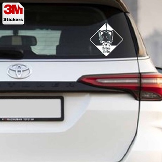มือใหม่ หัดขับ New driver 7 สติ๊กเกอร์ 3M ลอกออกไม่มีคราบกาว, Removable 3M sticker สติ๊กเกอร์ติดรถยนต์มอเตอร์ไซ