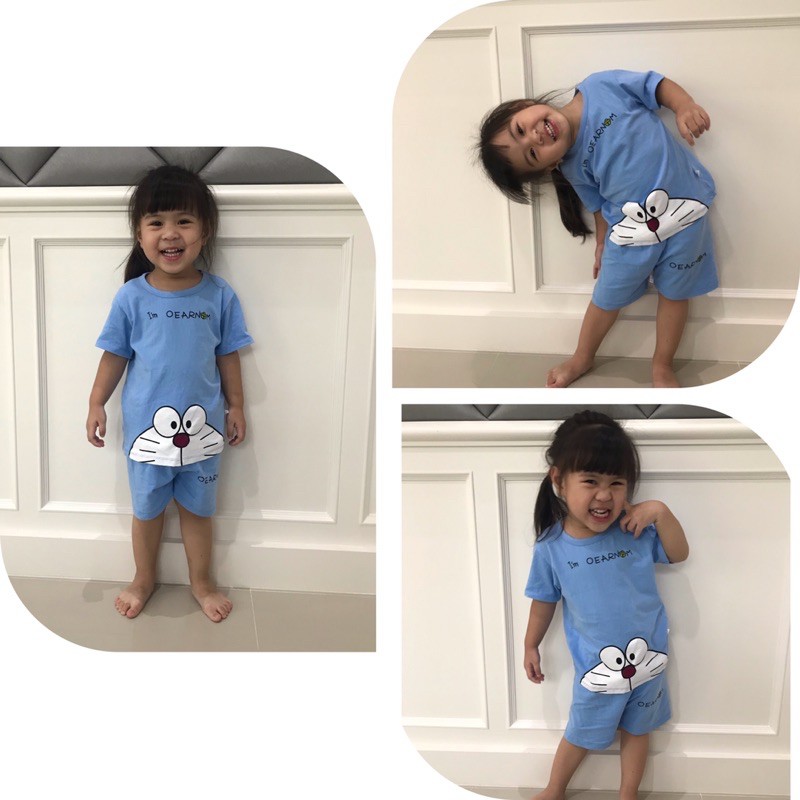 💥ส่งจากไทย💥เสื้อผ้าเด็ก CK030 เสื้อคอกลม+กางเกงขาสั้น มีไซส์ 6 เดือนถึง 5 ขวบ พร้อมส่ง ชุดเซ็ทเด็ก - รูปที่ 2