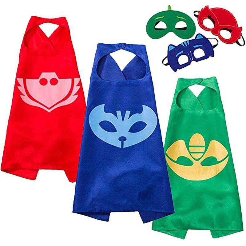 Kleding Unisex kinderkleding pakken - superhero masks PJ masks and Villains ~ PJ Masks Costume ~ Gekko Catboy & Owlette birthday party favors 