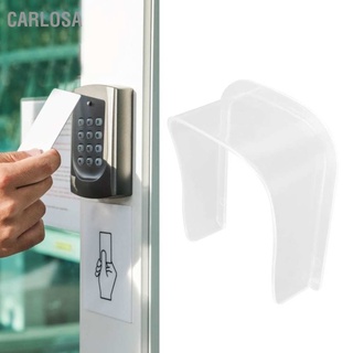 CARLOSA Transparent Doorbell Waterproof Shell PV Rainproof and Sunproof Cover for Door Viewer Fingerprint Device