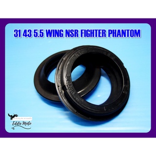 HONDA WING NSR FIGHTER PHANTOM FRONT SHOCK SEAL (31 43 5.5) SET (1 PAIR)  // ซีลกันฝุ่นโช๊คหน้า 31 43 5.5 (1 คู่)