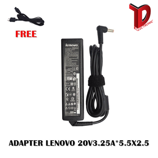 ADAPTER LENOVO 20V3.25A*5.5X2.5 / สายชาร์จโน๊ตบุ๊ค ลีโนโว่ + แถมสายไฟ