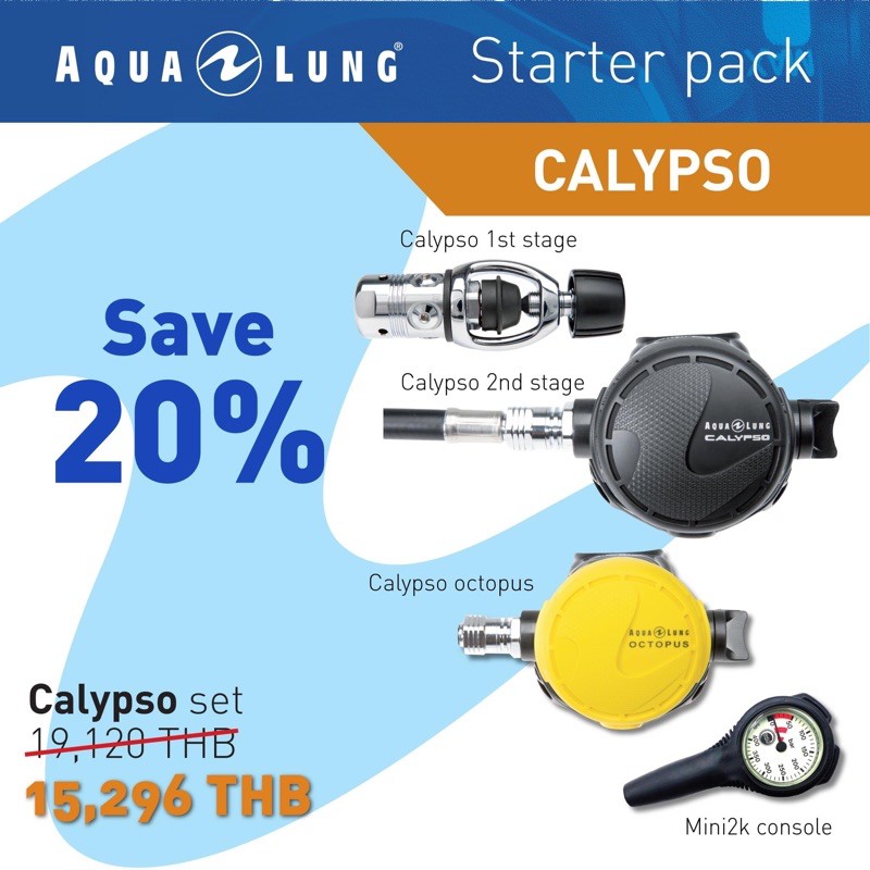 (ผ่อน 0 10 เดือน) AQUALUNG Regulator รุ่น Calypso scubanine ThaiPick