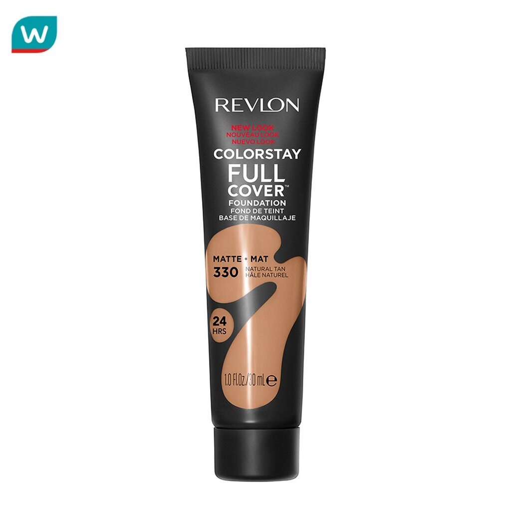 Revlon เรฟลอน คัลเลอร์สเตย์ ฟูล โคเวอร์ ฟาวเดชั่น SPF10 30มล. 330 เนเชอรัล แทน