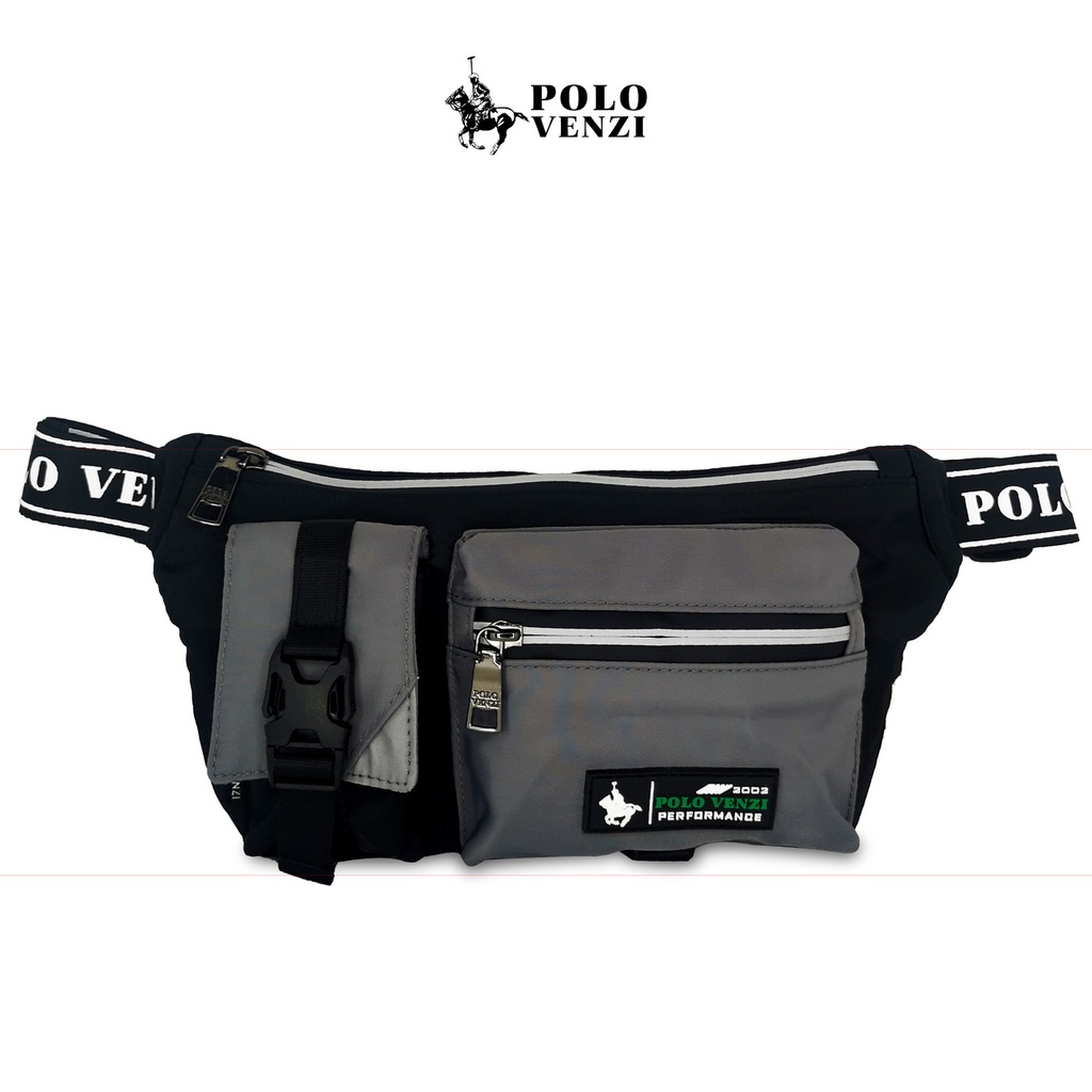 Polo VENZI กระเป๋าคาดเอว ผ้าไนล่อน สําหรับผู้ชาย (PYB550080)